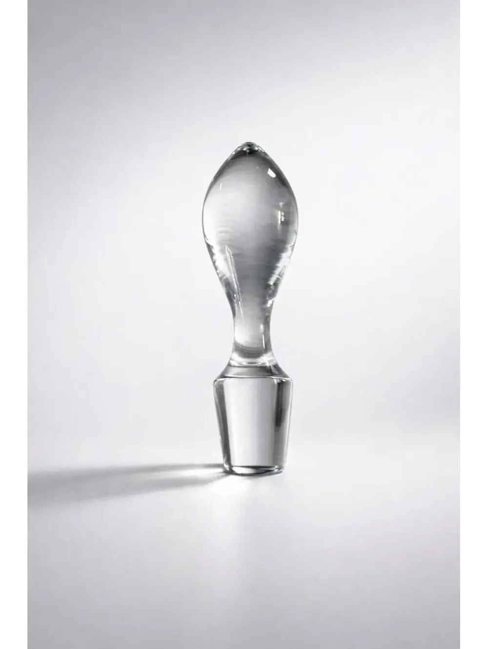 Vintage Floral Etched Glass Decanter with Stopper - 15 Inch Tall